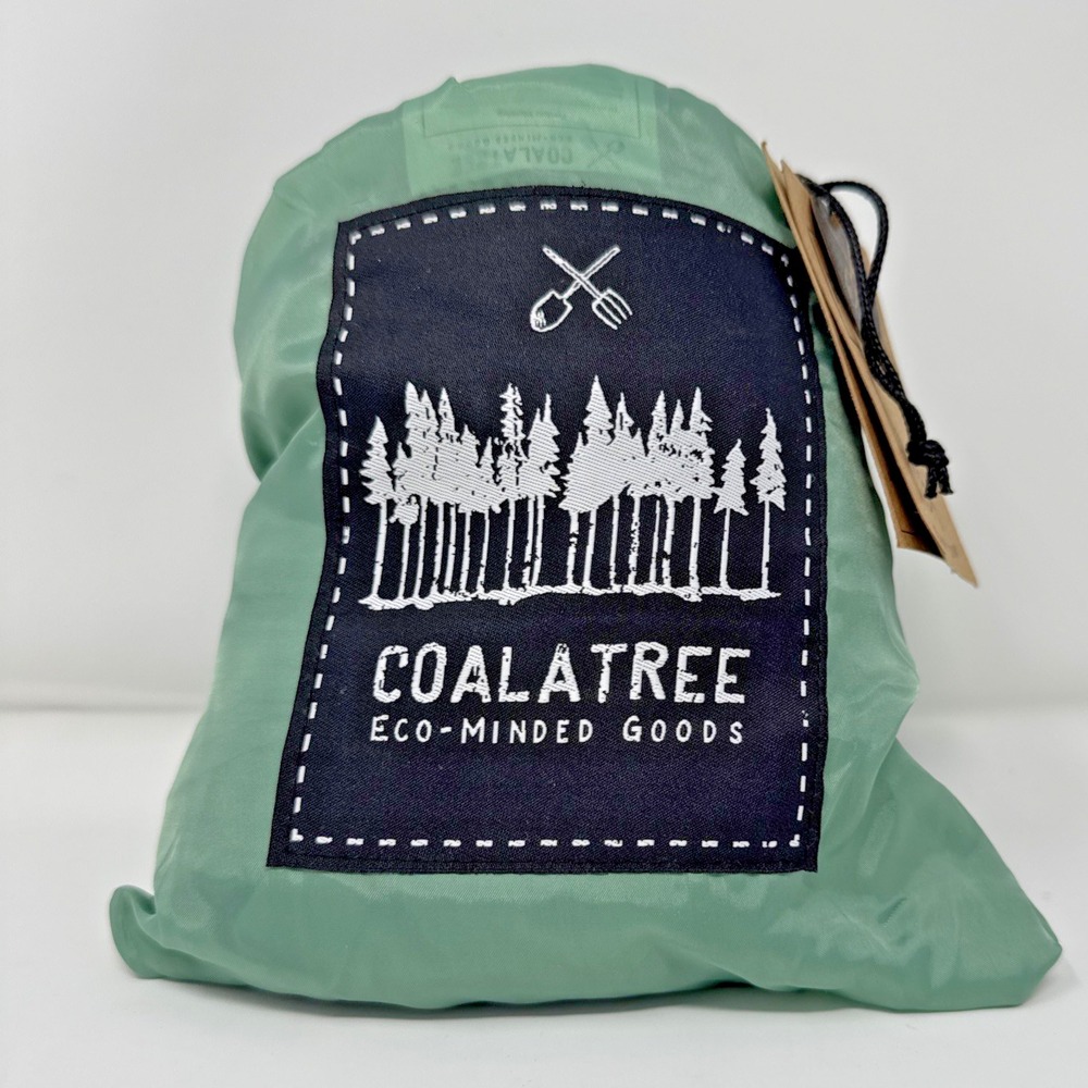 NEW CoalaTree Eco Minded Goods Single Hammock Teal Green 440 lbs Camping Hike